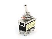 ON OFF ON 3 Position DPDT 6 Screw Terminal Locking Toggle Switch 380V 15A