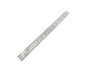 Unique Bargains Students 30cm 12 Inch Dual Side Stainless Steel Metrication Straight Ruler