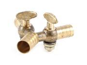Unique Bargains 10mm 25 64 Three Way Hose Water Pipe Ball Valve Quick Adapter Connector