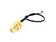 Unique Bargains RF1.13 IPEX 1 to RP SMA K Antenna WiFi Pigtail Cable 10cm