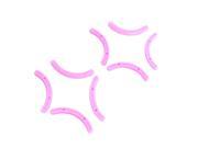 Unique Bargains Rubber Eyelash Curler Refill Cushion Pad Replacement Pink 8 Pcs