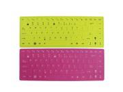 Unique Bargains 2 x Keyboard Silicone Protective Film Skin Cover Shield for Asus 14 Laptop