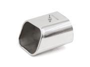 Unique Bargains Sliver Tone Stainless Steel Rectangle Shaped Exhaust Muffler Tip for Lavida