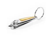 Slanted Edge Fingernail Toe Nail Clippers Trimmer Cutter Keychain Keyring
