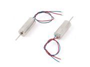2 Pcs 7mm x 16mm DC 3.7V 40000RPM RC Helicopter Airplane Micro Coreless Motor