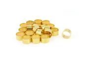 21 Pcs 21mm Diameter Gold Tone Metal Ring Reeded Thimble for Tailoring Sewing
