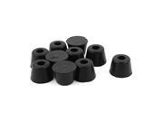 Unique Bargains Unique Bargains Rubber Chair Tips Feet Caps Table Leg Protectors Black 10Pcs