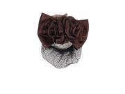 Unique Bargains Lady Hairdressing Coffee Color Bowknot Hair Clip w Net