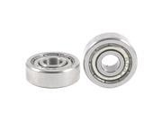 Unique Bargains 2 x Single Row 604Z Sealed Deep Groove Ball Bearing 12mm x 4mm x 4mm