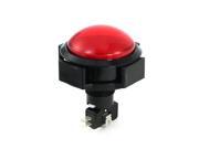 Unique Bargains Red Pilot Lamp Momentary Round Push Button Switch for Game Machine