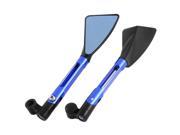 Pair Universal Triangle Shaped Wide Angle Side Rearview Mirror for Motorcycle