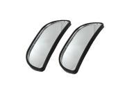 2 Pcs Black Frame Adjustable Rearview Blind Spot Mirrors for Car