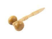 Ladies Wooden Facial Chin Beauty Wrinkle Reduce Manual Massager Roller