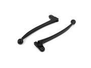 Unique Bargains 2 Pcs Motorcycle Motorbike Spare Parts Black Brake Clutch Lever