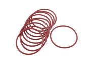 Unique Bargains 10 Pcs Soft Rubber O Rings Seal Washer Replacement Red 50mm x 2.5mm