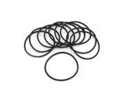 Unique Bargains 10PCS 68mm x 3.1mm Flexible Industrial PU O Ring Sealed Washer Black