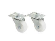 Unique Bargains 2PCS Single Wheel 2 Round Screw Mounting Rotary Swivel Caster for Mall Carts