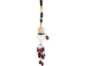 Unique Bargains Car Calabash Designed Perfume Bottle Beads Pendant Hanging Ornament Brown