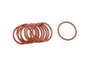 Unique Bargains 10 Pcs Dark Red Silicone O Rings Oil Seal Gaskets Washers 45mm x 3.5mm