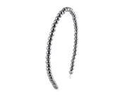 Unique Bargains Dark Gray Round Beads Accent Metal Frame Hair Hoop Band Head Ornament for Lady