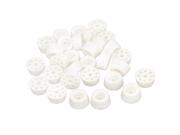 Unique Bargains 11mm Dia Home Office Furniture Table Chair Leg Protector Feet Pad White 30Pcs