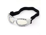 Unique Bargains Outdoor Sports 1 Wide Adjustable Elastic Band Clear Lens Ski Goggles Glasses