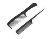 Unique Bargains Hair Care Anti Static Comb Wide Fine Tooth 2 Pcs