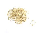 Unique Bargains 100 Pcs Gold Tone Safety Pins for Clothing Trimming 0.7 Length