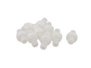 Unique Bargains 12mm Dia Non Return White Plastic Fish Tank Air Pump Control Valve 10pcs