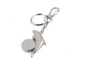 Unique Bargains Silver Tone Metal Ring Through Dolphins Play Ball Pendant Key Rings Keychain