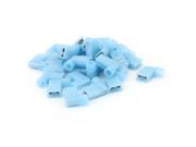 30pcs 90 Degree Nylon Insulated Female Push On Wire Terminal Connector 16 14 AWG