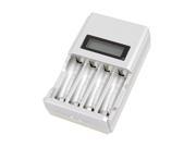 Unique Bargains US Plug LCD Display DC1.2V Output Smart Fast AAA AA Rechargeable Battery Charger
