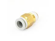Unique Bargains 1 4 PT Thread to 8mm Hole Tube Air Pneumatic Push in Quick Adapter Jointer