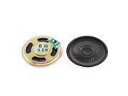 8 Ohm 0.5W Metal Shell DVD Internal Magnet Mini Speaker Loudspeaker 40mm 2pcs
