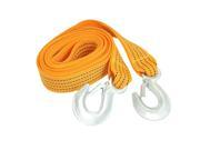 Unique Bargains 2.9M 9.5 Ft 3 Tons Auto Car Emergency Tow Cable Towing Strap Rope w Hooks