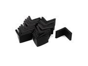 20 Pcs Triangle Shaped Furniture Table Corner Cushion Protector 50mmx50mm Black