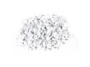 1000 Pcs 8mm Width Electric Cable Wire Fastener Square Clips w Metal Nail