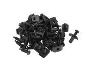 Unique Bargains Truck Interior Push Expanding Screw Plastic Rivets Black 100pcs for 10mm Hole