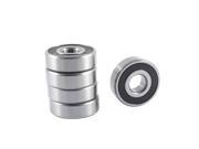 Unique Bargains 5 x 6302RS 15mm ID 42mm OD 13mm Thickness Deep Groove Ball Bearings Replacement