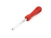 Red Slotted Handle Car Auto Valve Stem Core Removal Tool 110mm Length