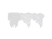 Dress Veil Clothing Polyester Sequined Lace Trim Floral Applique Patch 7 x 1yd