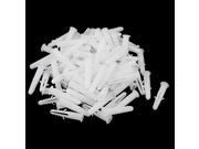 85Pcs White Plastic Masonry Screw Fixing Wall Anchor Plugs 10mm x 35mm