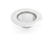 Unique Bargains Household Bathroom Garbage Water Disposal Strainer Silver Tone
