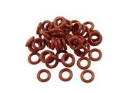 Unique Bargains 10 x Red Silicone O Ring Oil Seals Gaskets Washers 11mm x 2.5mm