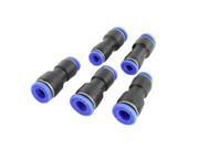 Unique Bargains Pneumatic 6mm to 4mm Piping Joint Quick Fittings 5 Pcs