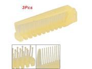 Foldable Portable Hair Care Comb Wide Fine Tooth Double End 3 Pcs