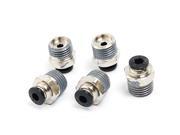 4mm x 12mm Threaded Pneumatic Tube Quick Joint Fitting