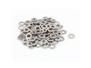 Unique Bargains 100Pcs M6 x 12mm x 1.5mm 304 Stainless Steel Flat Washer for Screw Bolt