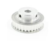 1.5mm Pitch 10mm Bore 30 Teeth Aluminum Timing Pulley Silver Tone
