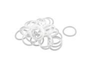 30 Pieces White 30mm OD 3mm Thickness Nitrile Rubber O ring Oil Seal Gaskets